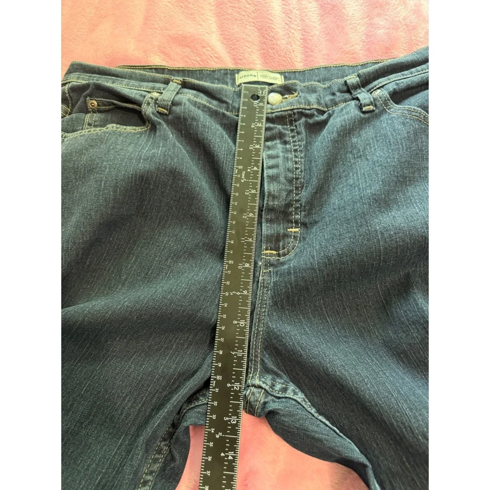 Riders by Lee Relaxed Fit Straight Leg Dark Wash Stretch Jeans Womens 18M